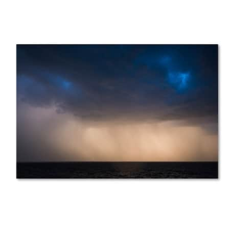 Kurt Shaffer 'Setting Sun Through The Storm' Canvas Art,22x32